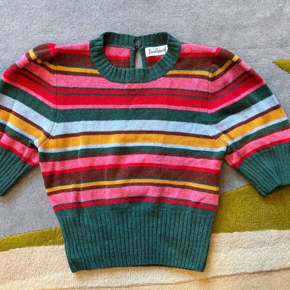 Rachel Antonoff Bijou Striped rainbow sweater - Picture 2 of 5